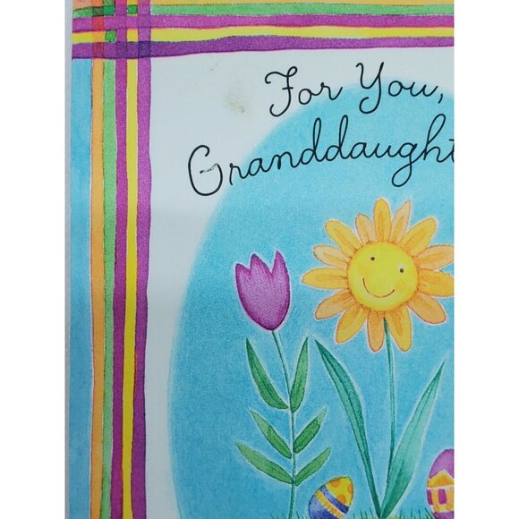 Hallmark For Your Granddaughter Easter Card by Shara Eaton | Rare No Envelope - Picture 2 of 12